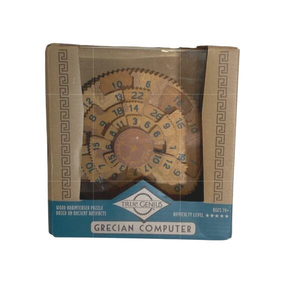 True Genius Grecian Computer Brainteaser Puzzle of Wood NWT - Picture 1 of 3